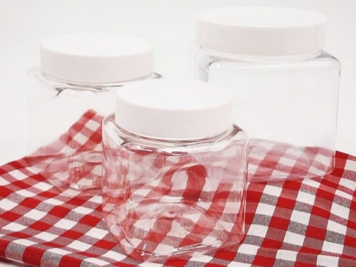 برطمان مربع مقاسات مختلفه