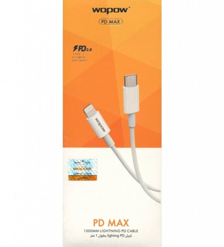 كيبل شحن وبو WOPOW LIGHTING PD MAX 100 cm