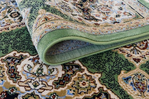 سجادة نيو كلاسيك فاخرة لون اخضر