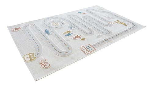 سجادة أطفال طريق رمادي