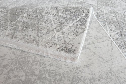 سجاد تركي مودرن خطوط رمادي