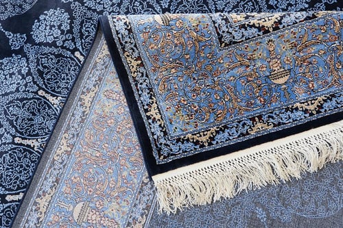 سجادة كلاسيك تركي زرقاء