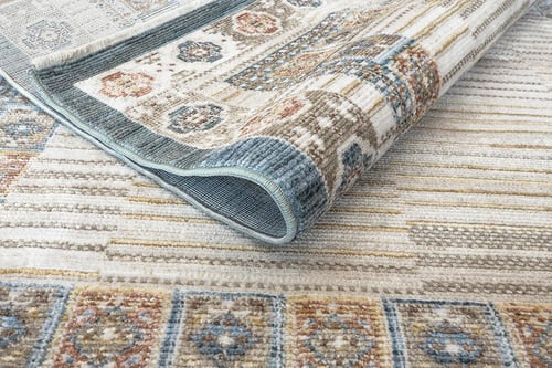 سجاد تركي SOFT بحواف زرقاء