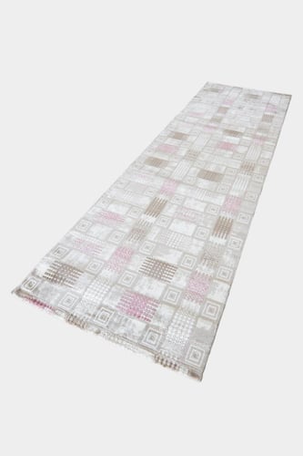 سجاد ممرات مربعات زهري 300*100 سم