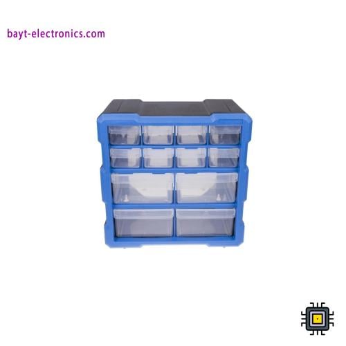 صندوق تخزين بلاستيكي للمكونات الإلكترونية والأدوات...