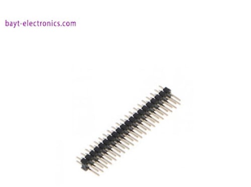 رأس توصيل ذكر (Pin Header) مزدوج الصف 2×40