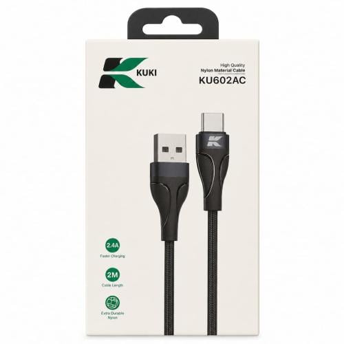 KUKI KU602AC USB-A to USB Type-C Charging and Data Cable 2M – 2.4A