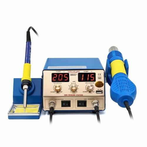 YAXUN 886D 2 in 1 SMD Hot Air and Soldering Station
