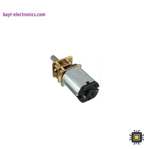 محرك تروس معدني صغير N20 بجهد 12V – سرعة 600RPM بن...