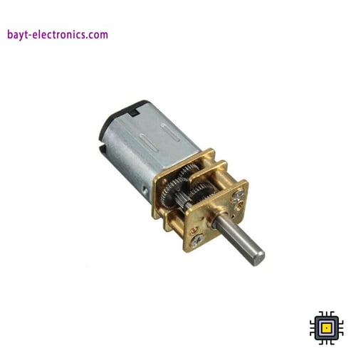 محرك تروس معدني صغير N20 بجهد 12V – سرعة 600RPM بن...