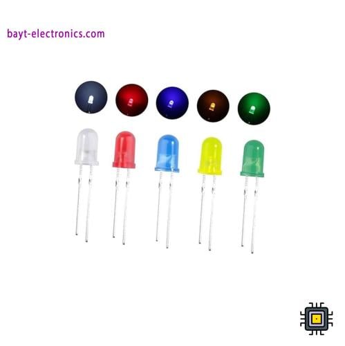 ليد - LED مقاس 5 مم – ألوان متعددة