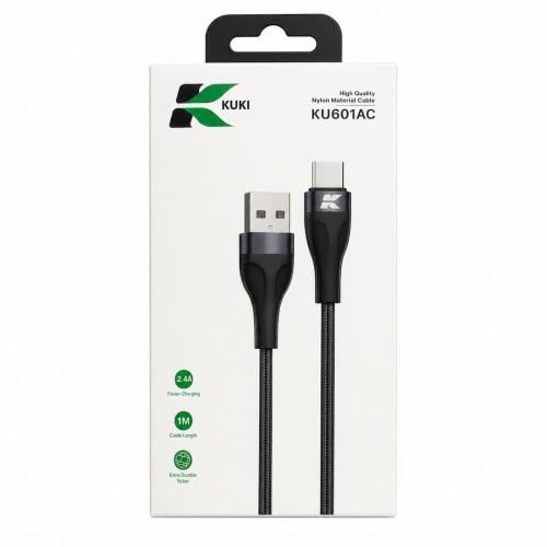 KUKI KU601AC USB-A to USB Type-C Charging and Data Cable 1M – 2.4A