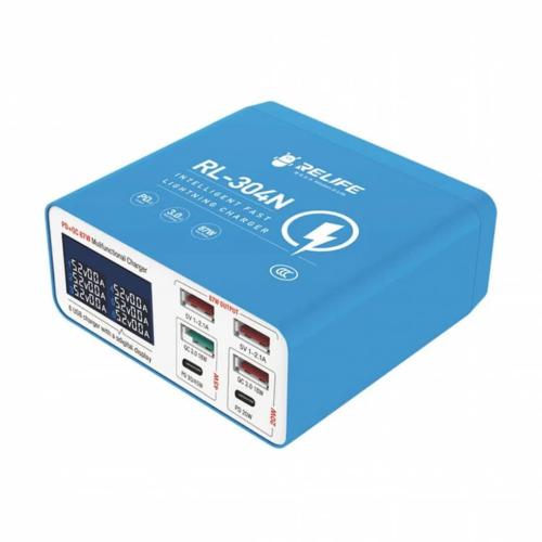 RELIFE RL-304N 87W 6-Port USB Fast Charging Station