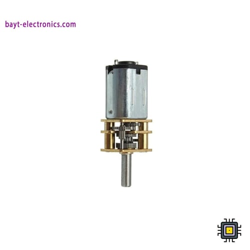 محرك تروس معدني صغير N20 بجهد 12V – سرعة 100RPM (P...