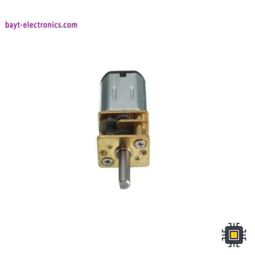 محرك تروس معدني صغير N20 بجهد 12V – سرعة 600RPM بن...