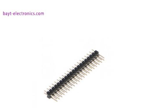 رأس توصيل ذكر (Pin Header) مزدوج الصف 2×40