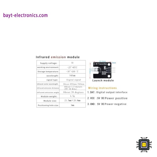 وحدة إرسال واستقبال بالأشعة تحت الحمراء – IR Trans...