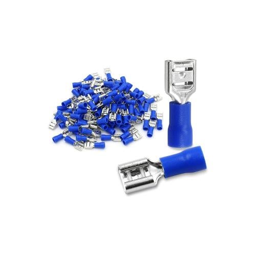 طرف توصيل أنثى معزول أزرق 16-14 AWG – Female Spade...