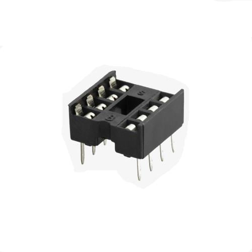 قاعدة شريحة 8 أرجل - موصل IC Socket 8-Pin