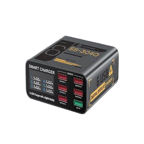 SUNSHINE SS-304Q 6-Port Intelligent Fast Charger w...