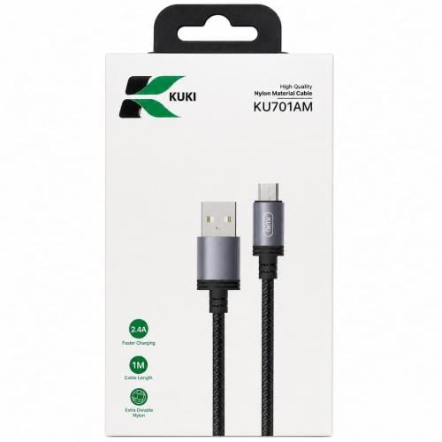 KUKI KU701AM USB-A to Micro USB Charging and Data Cable 1M – 2.4A