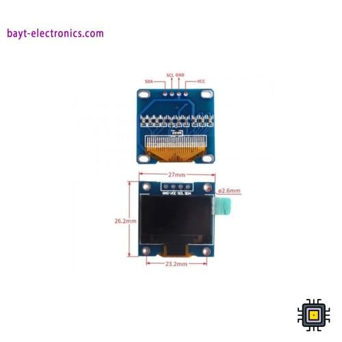 شاشة OLED ذكية 0.96 بوصة - I2C
