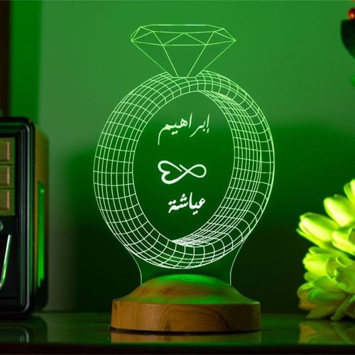 أبجورة أنت الحب - أبجورة مضيئة بالاسم مناسبة كهدية...