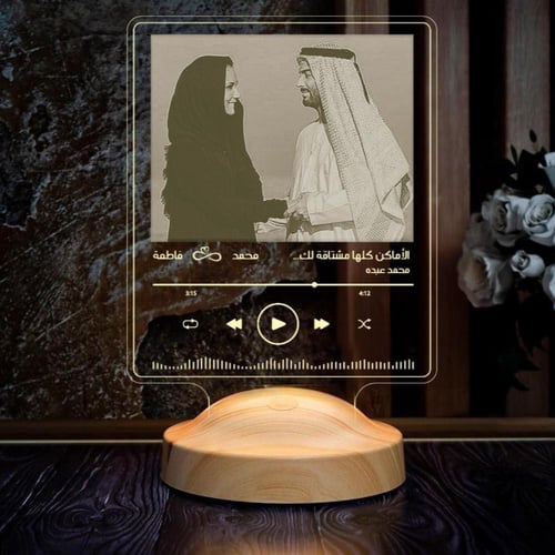 أبجورة الوتين - أبجورة مضيئة مناسبة كهدية بصورة من...