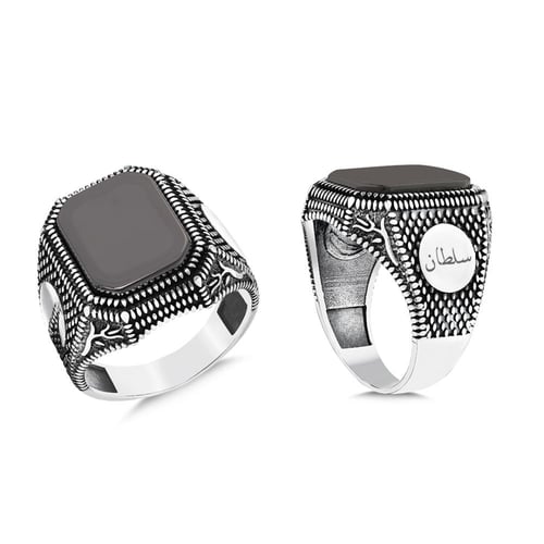 خاتم المهر - خاتم فضة رجالي عيار 925 ( ماركة مجوهر...