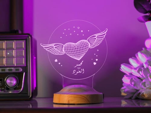 أبجورة جموح - أبجورة مضيئة بالاسم مناسبة كهدية للح...