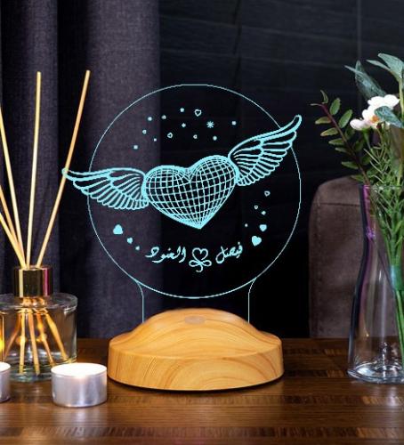 أبجورة جموح - أبجورة مضيئة بالاسم مناسبة كهدية للح...