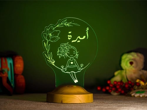 أبجورة أميرتي - أبجورة مضيئة مناسبة كهدية للبنات