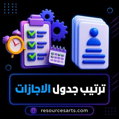 نموذج ترتيب جدول الاجازات