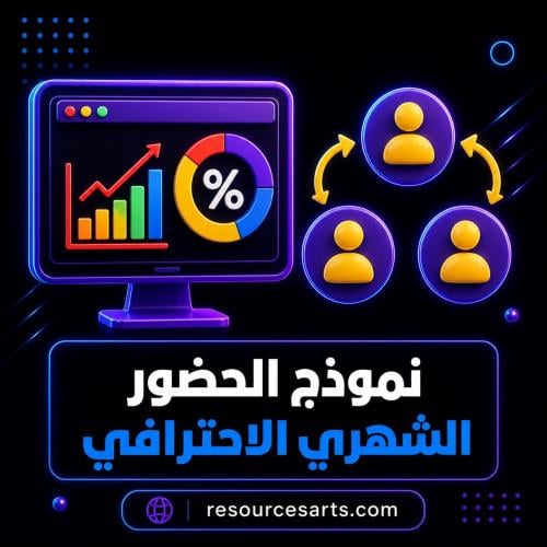 نموذج تقرير الحضور الاحترافي