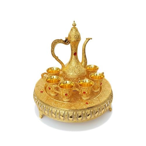 طقم زمزم مع قاعدة ذهبي