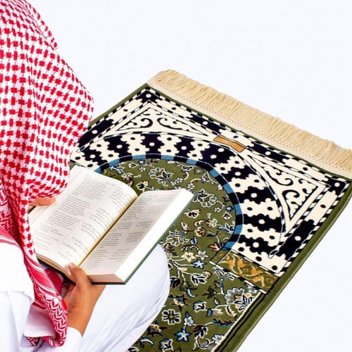 سجادة الروضة الجديدة الفاخرة أخضر