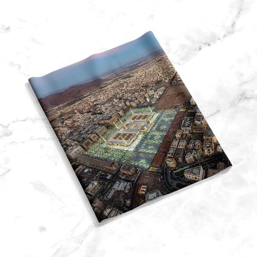 لوحة المسجد النبوي الجوية