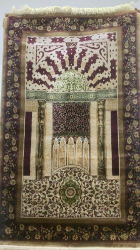 سجادة حرير فاخرة حجم كبير