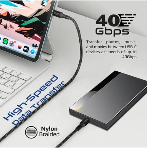 كابل USB-C سريع الشحن بقوة 240 واط من بروميت، يدعم...