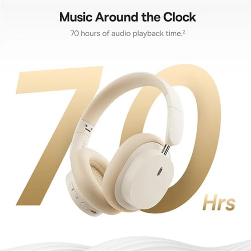 بيسوس - باوي D05 سماعة بلوتوث لاسلكية - ابيض