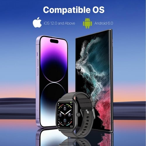 ProWatch-AM19: ساعة ذكية بشاشة 1.96 بوصة AMOLED وم...