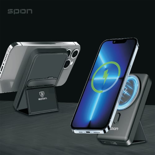 باور بنك وشاحن لاسلكي ماج سيف 5 الف من سبون