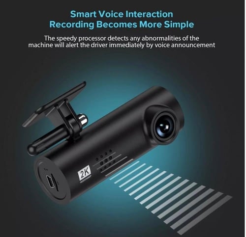 داش كام كاميرا سيارة امامية واي فاي بدقة 2K م/BC22...