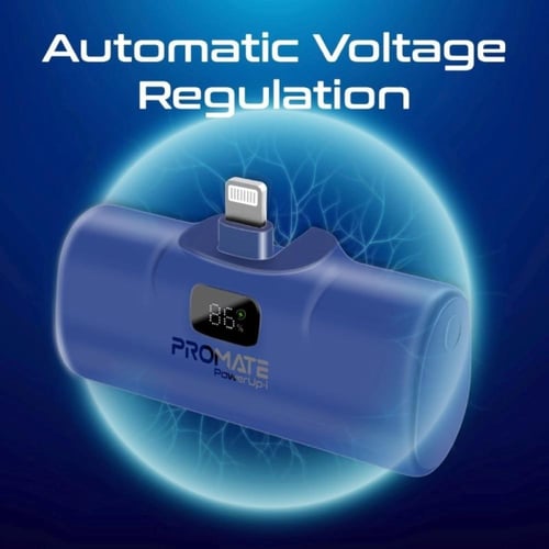 بطارية متنقلة ميني 5000 مللي امبير بمنفذ آيفون لاي...