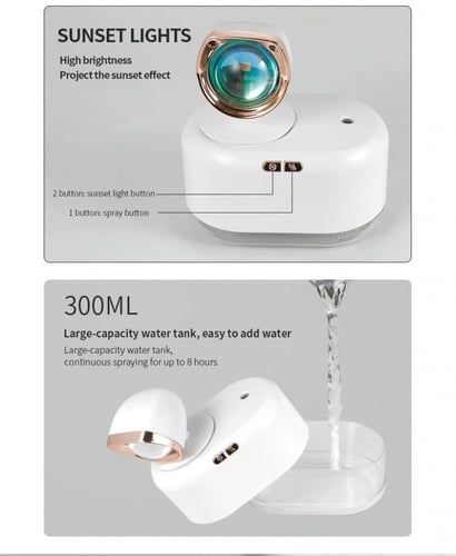 فواحة عطرية بضوء غروب الشمس