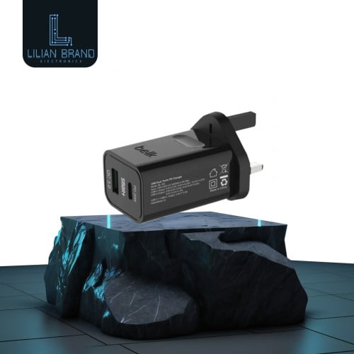 بيلك رأس شاحن بمنفذين USB و PD 20 واط BL-102