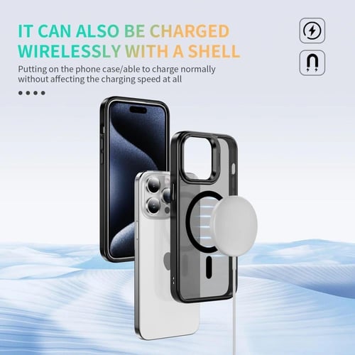 كفر ماج سيف مع استاند ايفون 15 مع حامي عدسات