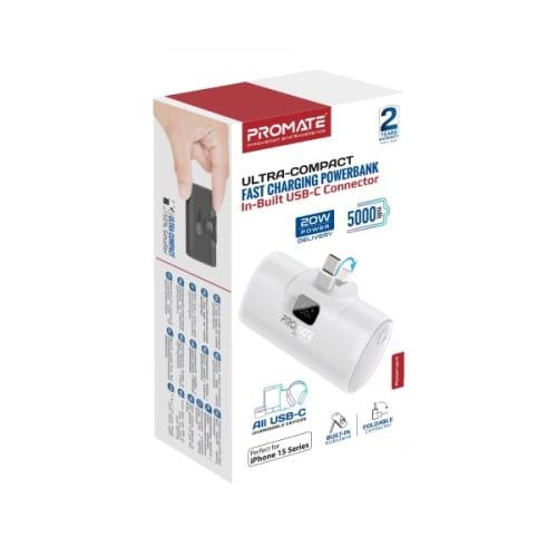 بطارية متنقلة ميني 5000 مللي أمبير بمنفذ تايب سي م...