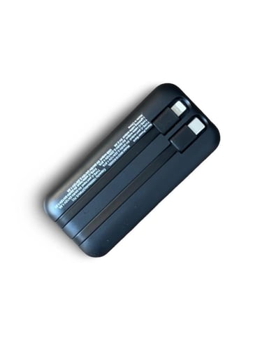 باور بانك بسعة 10,000 مللي امبير بمنفذ USB-A ومنفذ...