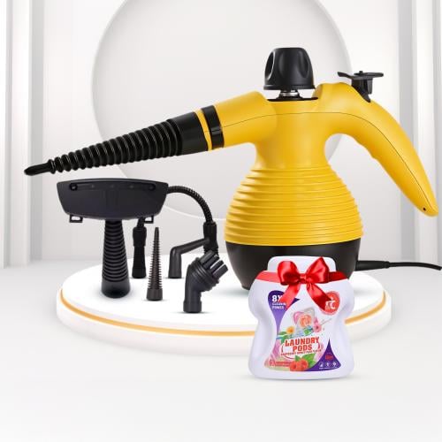 بكج التنظيف المنزلي المتكامل ( جهاز بخار 1200 وات...